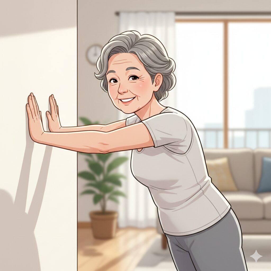 벽짚고 팔굽혀펴기