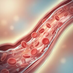 이미지 5 : 맑은 물이 흐르는 강물처럼 깨끗해진 혈관을 상징하는 밝고 희망찬 느낌의 이미지