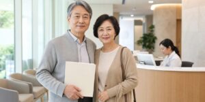 국가건강검진을 준비하는 시니어